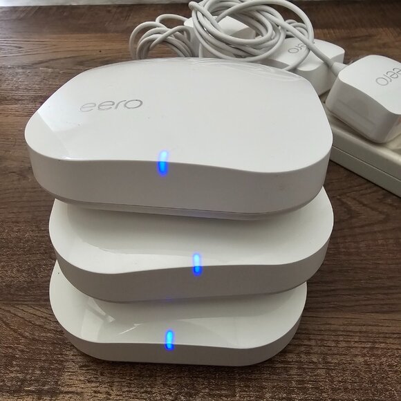 (Set of 3) Amazon Eero Pro Mesh Wifi Router/Extender (2nd gen) B010001 - Picture 5 of 5